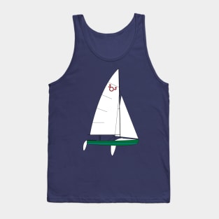 International 505 Sailboat - Green Tank Top